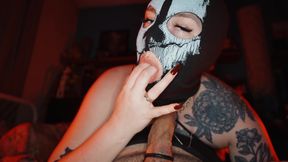 Ghost Sits on Your Face and Sucks Your Cock