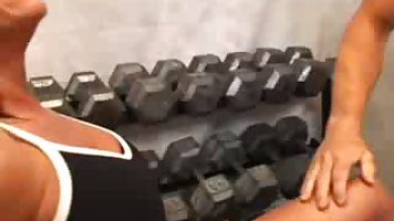 Kristine Madison receives a workout wthat guyn she receives double-Teamed