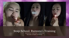 Snap School: Ramona’s Training - Smoking Tamtam x Ramona - Smoking Marlboro Red Cigarette - Tutorial and ASMR