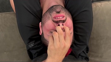 Taping a Shoe to a Fags Head, Humiliate, Dominate, Stomp, and Ball Busting SERVE ME!