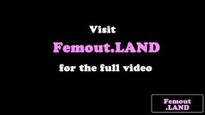 Hung femboy masturbates her stiff cock