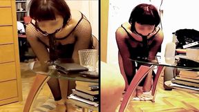 Ring Gag Dildo Deepthroat for Master&#039;s Pleasure