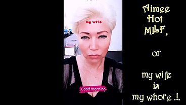 Magical fucking mouth of fantastic mature slut wife Aimee Hot MILF .!.