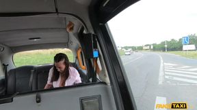 Fake Taxi - Young Air Stewardess becomes a member of the 9 Inch Taxi Club
