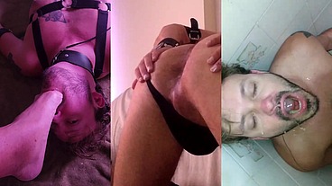 Fudeu com o Galeguinho e fez dele cachorro escravo. Macho pegou o novinho, humilhou fudeu todos os buracos e fez o novinho de escravinho.