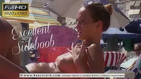 Excellent sideboob - BeachJerk