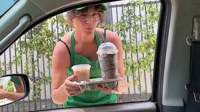 Curly Jewish barista comes home to lucky dude for awesome fuck