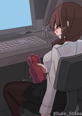 Every night after work she fills it