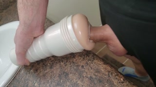 Nice deep fuck with creampie from perfect Cock - Riley Reid Fleshlight