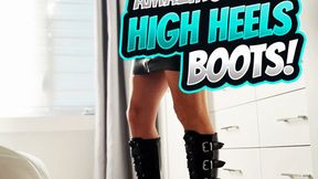 An amazing gift! Sexy platform boots with a super high heel over 8"