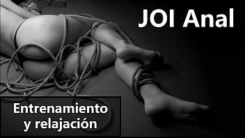 JOI Anal en espa&ntilde_ol para relajarse y entrenar tu culo.