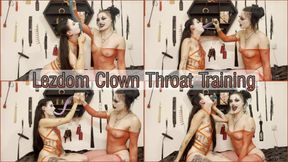Lezdom Clown Throat Training