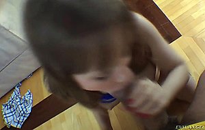 Russian teen girl Grace Noel has some fun