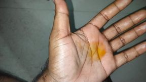 Hardcore masturbation with oil and happy sex