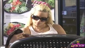 blonde milf starla sterling deep-throats and gets pounded hard