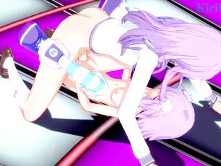 Neptune and Nepgear intense lesbian play and futanari sex. - Hyperdimension Neptunia Hentai