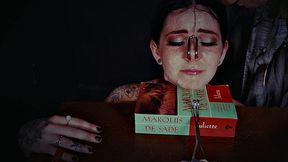 Lily Thot throating in dirty BDSM session