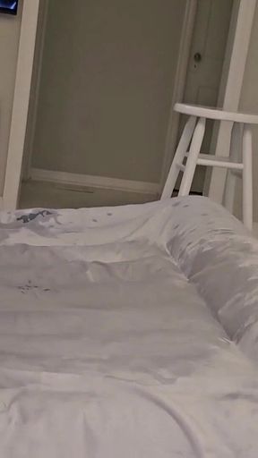 PAWG GILF Fingering Herself Covered in Oil- Face in Video