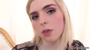 Petite ladyboy ella hollywood learns how it feels her butt to be expanded