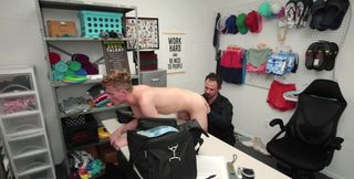 Twink with a GF ends up paying the price with his ass