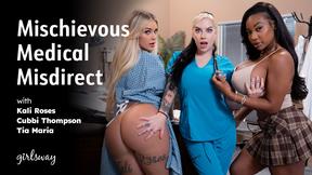 Kali Roses, Cubbi Thompson, and Tia Maria Get Playfully Misguided in the Medical Field