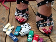 Maitresse Madelines solo foot fetish POV