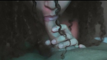 Delicious blowjob from this latina redhead
