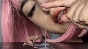 Sexy Giantess JOI and CEI a tiny man SFX
