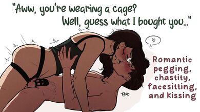 Anniversary Double Surprise | Pegging, Chastity, and Facesitting