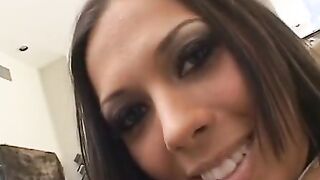 Look At That Beauty Booty Dark Haired Rachel Is Boned Deep And Rough And Fed Cum