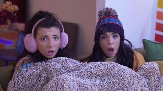 POV fuck with two girls who just wanna stay warm
