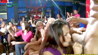 Amateur Strip Club Orgy - Group Sex Party with Big Boobs