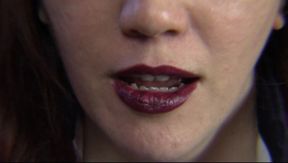 Evangelines Is a Lipstick Nurse (mouth Fetish)
