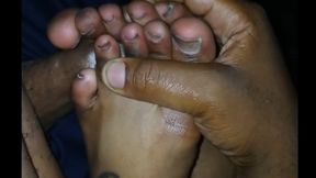 Ms Pre's Nighttime Sexy Ticklish Footjob