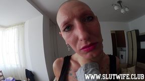 slutwife.club - vilja s first sextape with a sloppy deepthroat, facefucking and cum on her fuckface after she got nailed on our casting couch