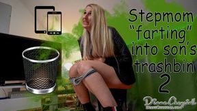 Stepmom farting into step-son's trashbin 2 ( Mobile&Tablet version )