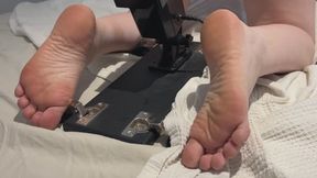 I only allow you to watch my feet while the fuck machine makes me cum