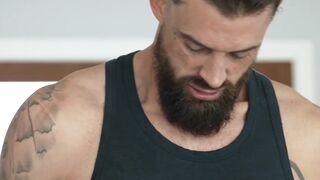 Tattooed Alpha Wolfe is raw spitroasted by Cole Connor and Alex Ink