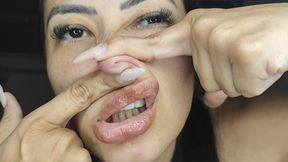 Squeezing and pinching my beautiful nose