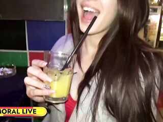 Ayda Swinger Takes Step-Dad's Buddies Giant Rods!