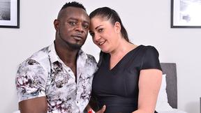 ”Horny MILF takes big black shaft in the bedroom”