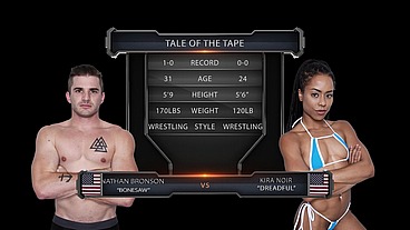 Kira Noir vs Nathan Bronson Mixed Wrestling