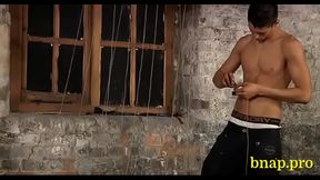 Chap Cums After Intense BDSM Sadomasochism Session