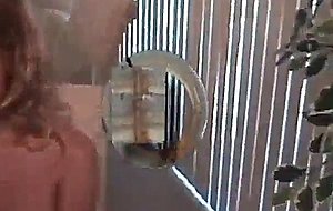 He stuffs her, she jerks off and cums