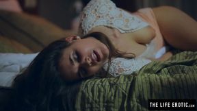 ”Puffy nippled milf masturbating really hard”