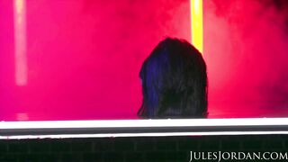 Jules Jordan: Dark Seduction, Angela White Fucks Under Neon Lights At Night