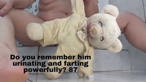 Do you remember him urinating and farting powerfully? 87