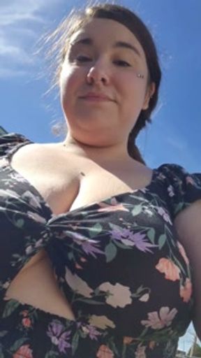 Grabbing a quick hit outside!