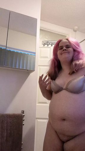 Getting naked in the bathroom