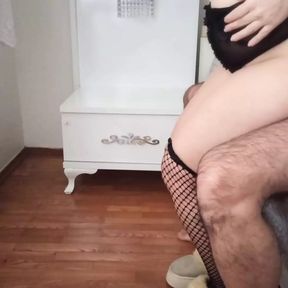 Amateur couple shooting their first video at home